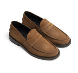 Sapato Masculino Mocassim Prince Camurça Ferrugem